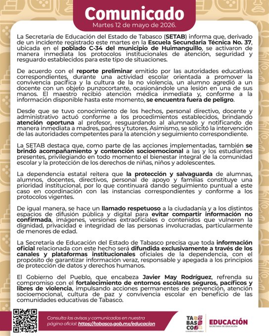 Setab activó protocolos de seguridad y atención
