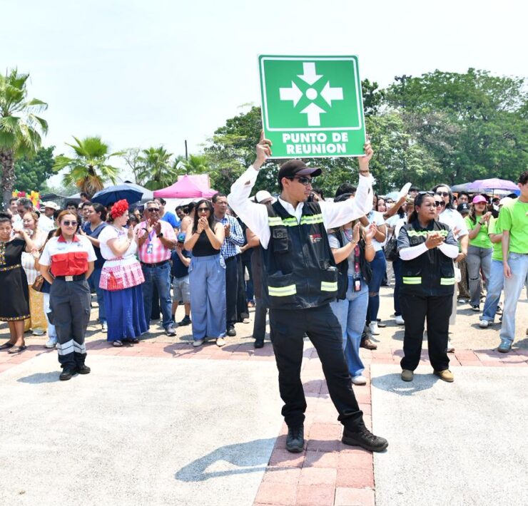 Tabasco supera récord de participación en el Simulacro Nacional 2026