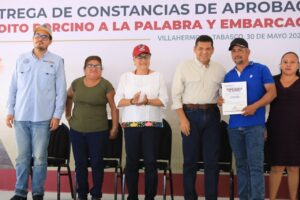 La entrega de 180 cayucos permitirá fortalecer la actividad pesquera y mejorar la movilidad de las comunidades ribereñas, contribuyendo a consolidar la soberanía alimentaria en Tabasco.