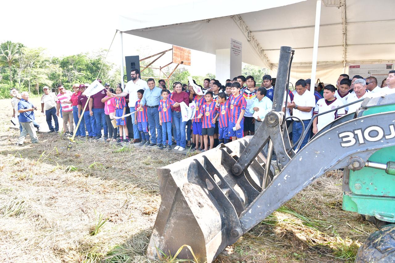 deportiva en comunidades del municipio de Cunduacán
