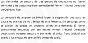 Crece presión contra proyecto “Perfect Day México” en Mahahual mientras colectivos ambientales mantienen acciones legales y ciudadanas para proteger la costa de Quintana Roo.