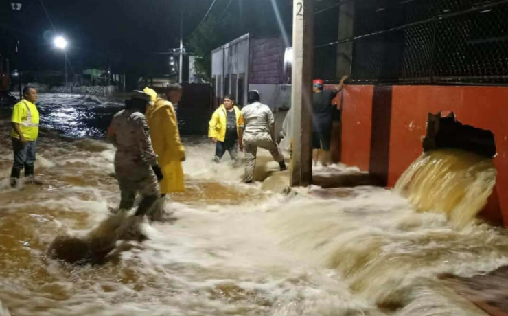 ICH-EK bajo el agua: inundación extrema por lluvias que duraron 4 horas