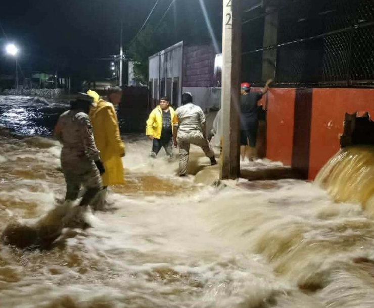 ICH-EK bajo el agua: inundación extrema por lluvias que duraron 4 horas