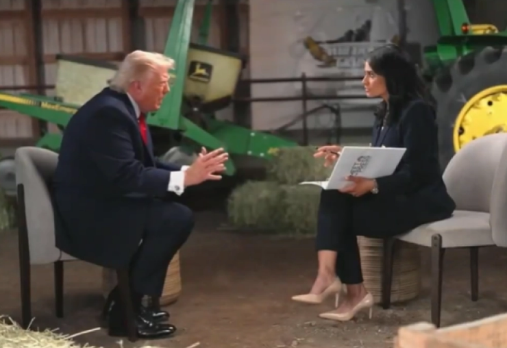Trump abandona entrevista tras confrontación con periodista