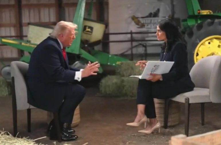 Trump abandona entrevista tras confrontación con periodista