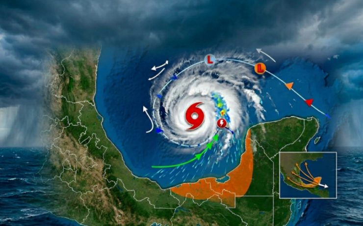 El ciclón “Arthur” sorprende a Campeche y activa medidas de prevención