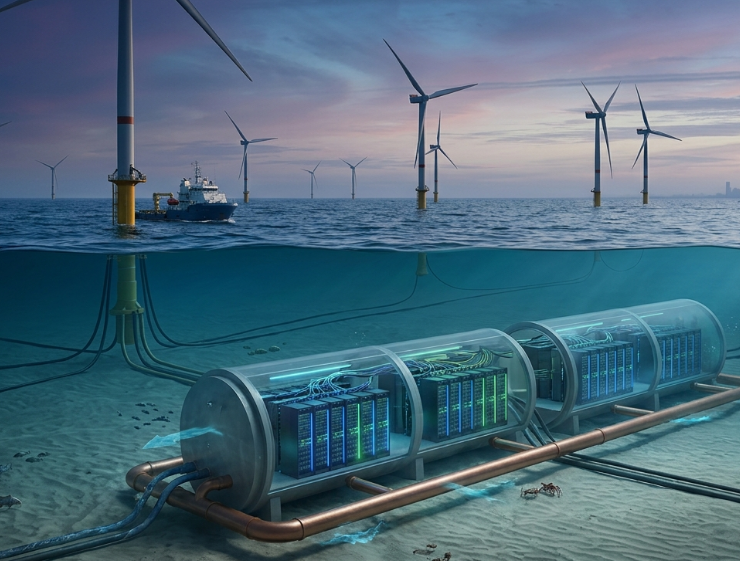 China inaugura el primer centro de datos submarino que además opera con energía eólica