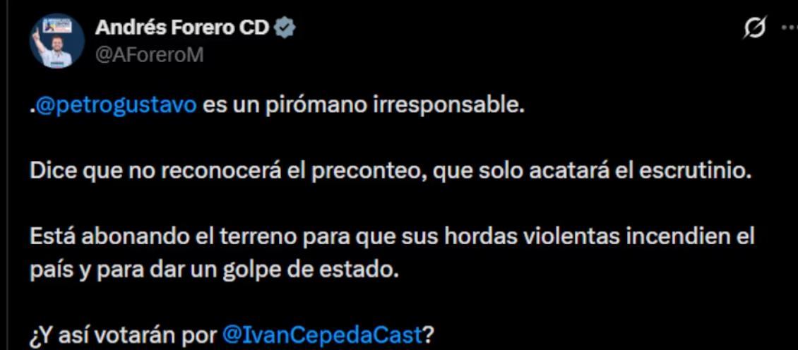 Reacciones por las declaraciones de Gustavo Petro
