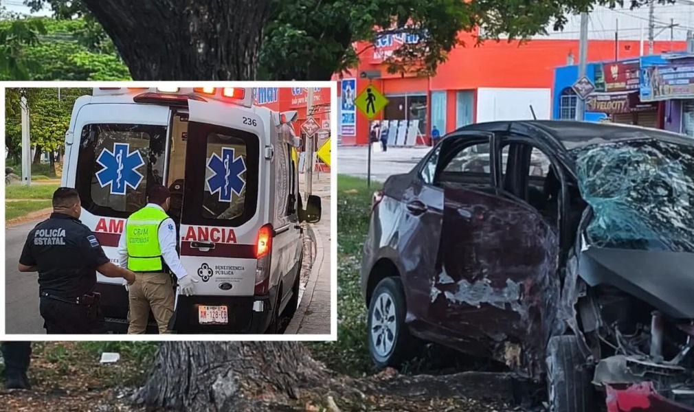 Choque contra un árbol impactante en Concordia