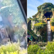 Joven se cae de juego mecánico en un famoso parque de diversiones