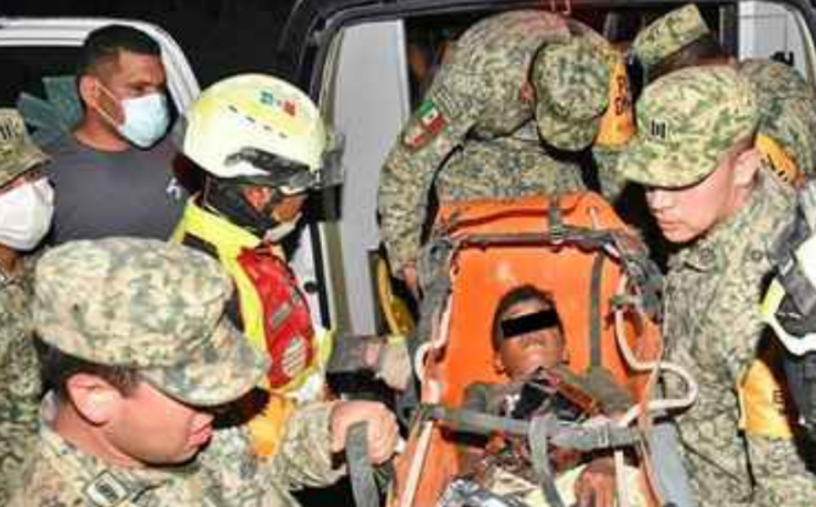 Ejército Mexicano rescata a un niño de nueve años en Venezuela
