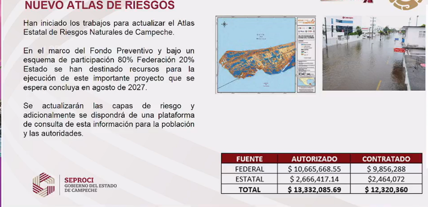 Actualizarán el Atlas Estatal de Riesgos: modernización y datos clave