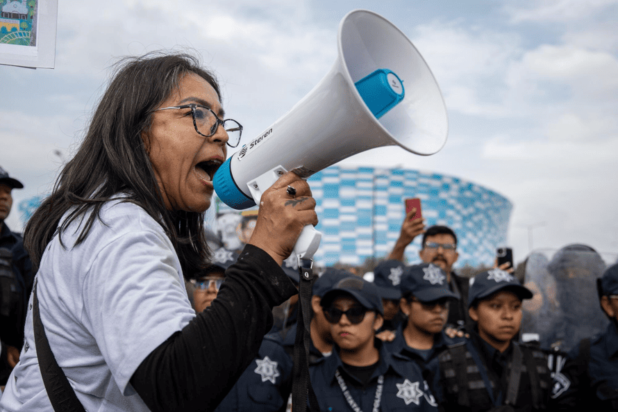 Daños durante el repliegue de la manifestación