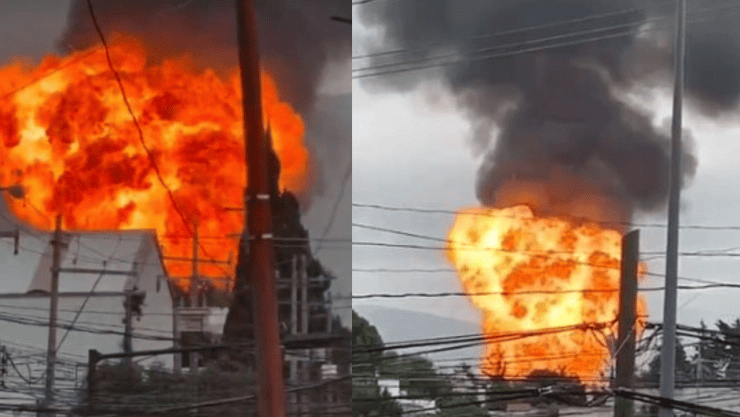 Explosión de pipa de gas