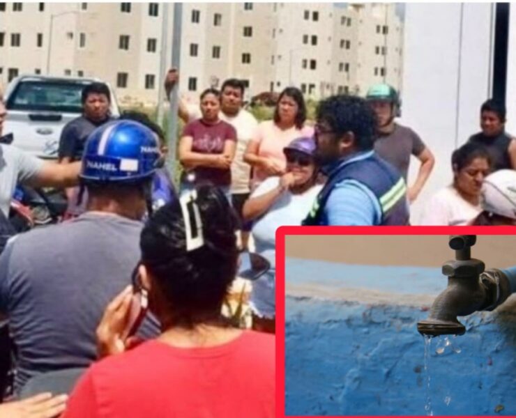 Falta de agua desata protesta vecinal en las Viviendas del Bienestar de Playa del Carmen