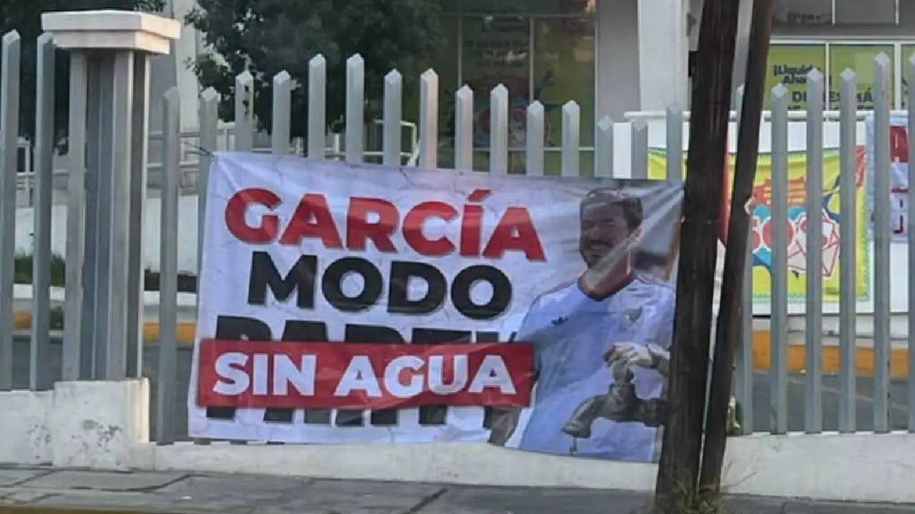 Falta de agua en Nuevo León provoca manifestaciones en García