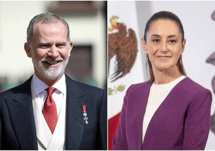 Felipe VI y Claudia Sheinbaum