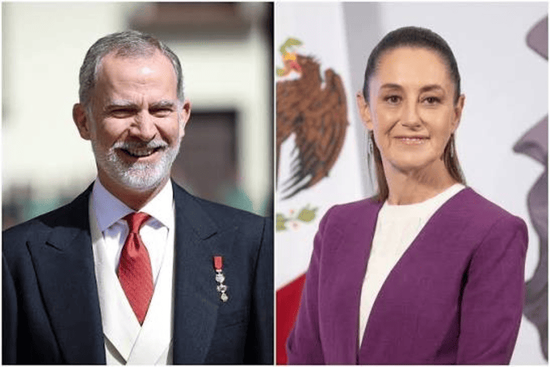 Felipe VI y Claudia Sheinbaum