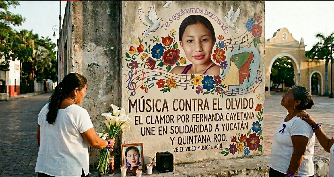 Música contra el olvido: El clamor por Fernanda Cayetana une en solidaridad a Yucatán y Quintana Roo