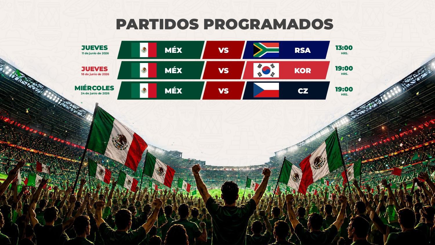 Gobierno de Tabasco transmitirá inauguración del Mundial y debut de México en el Centenario