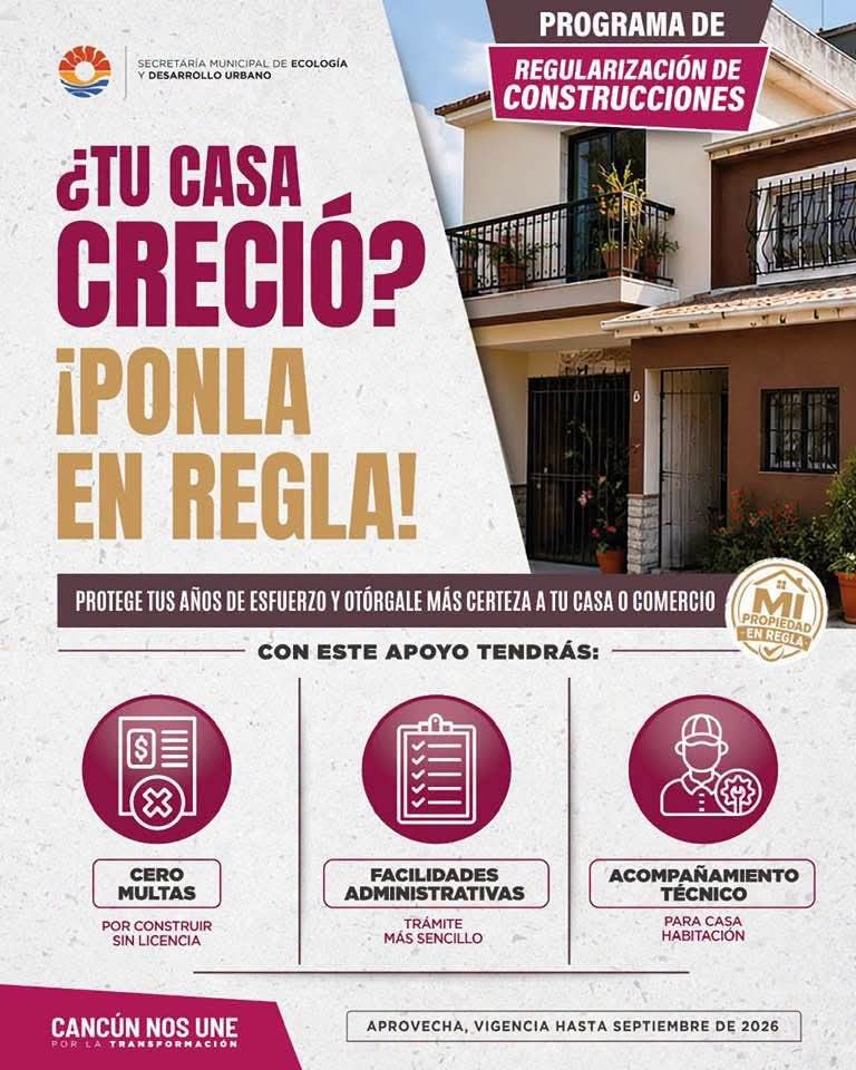 Regulariza tu construcción y protege tu patrimonio con este programa