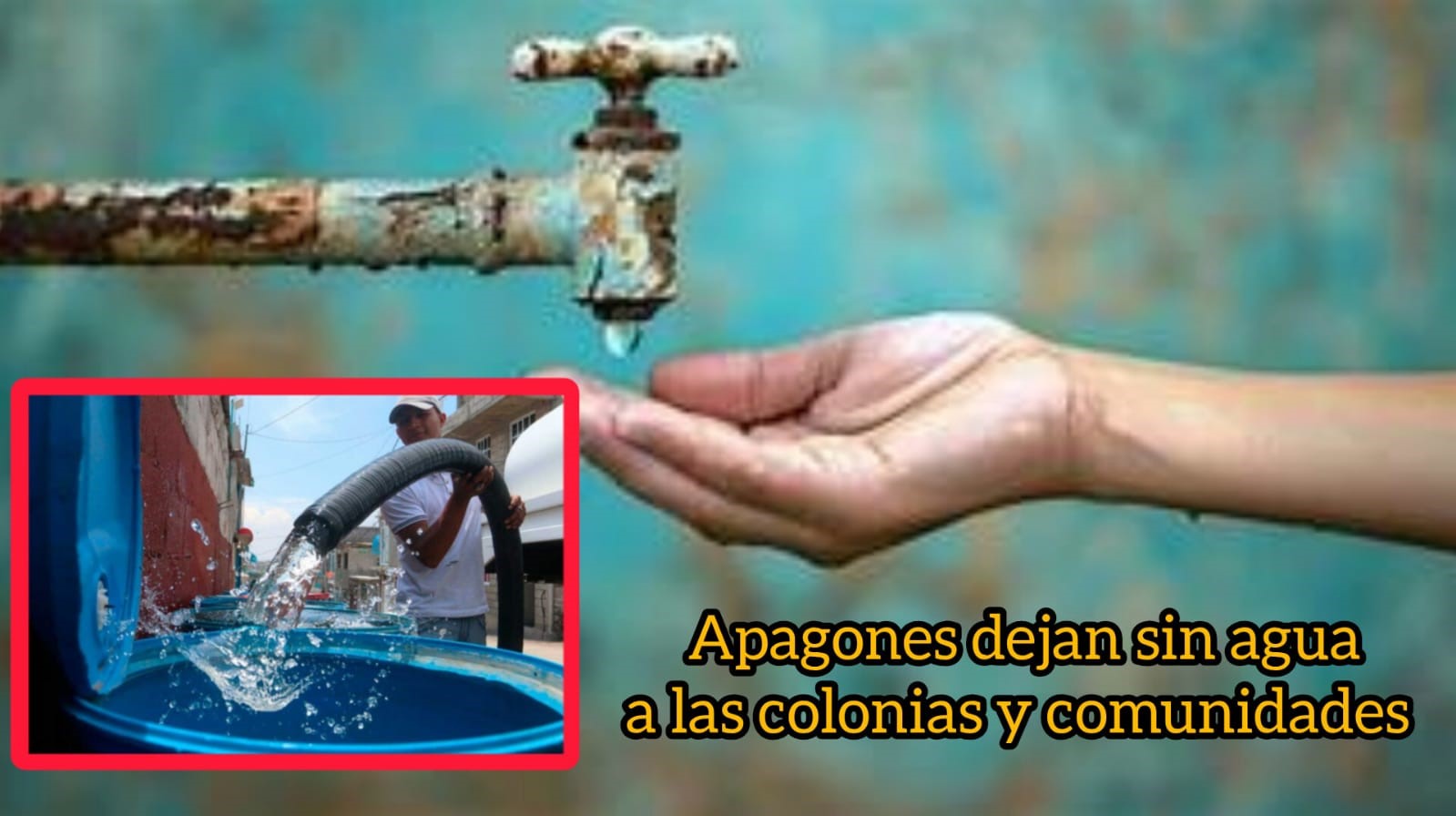 Apagones provocan escasez de Agua en José María Morelos