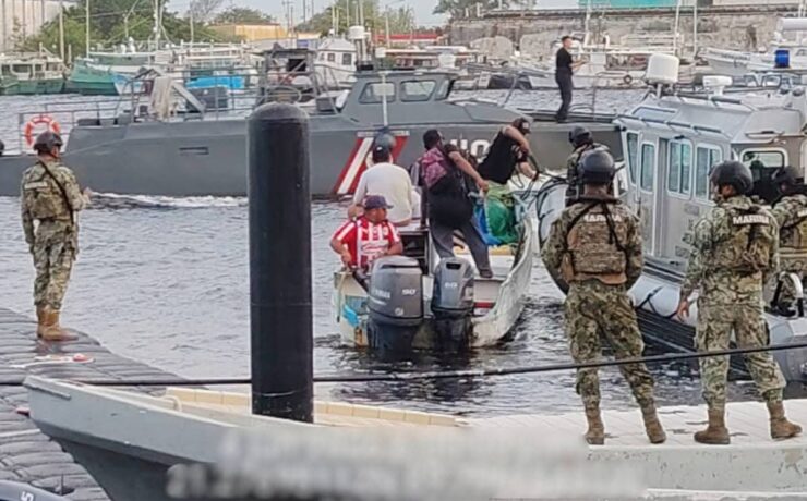 Marina intercepta embarcación por pesca ilegal en Yucatán