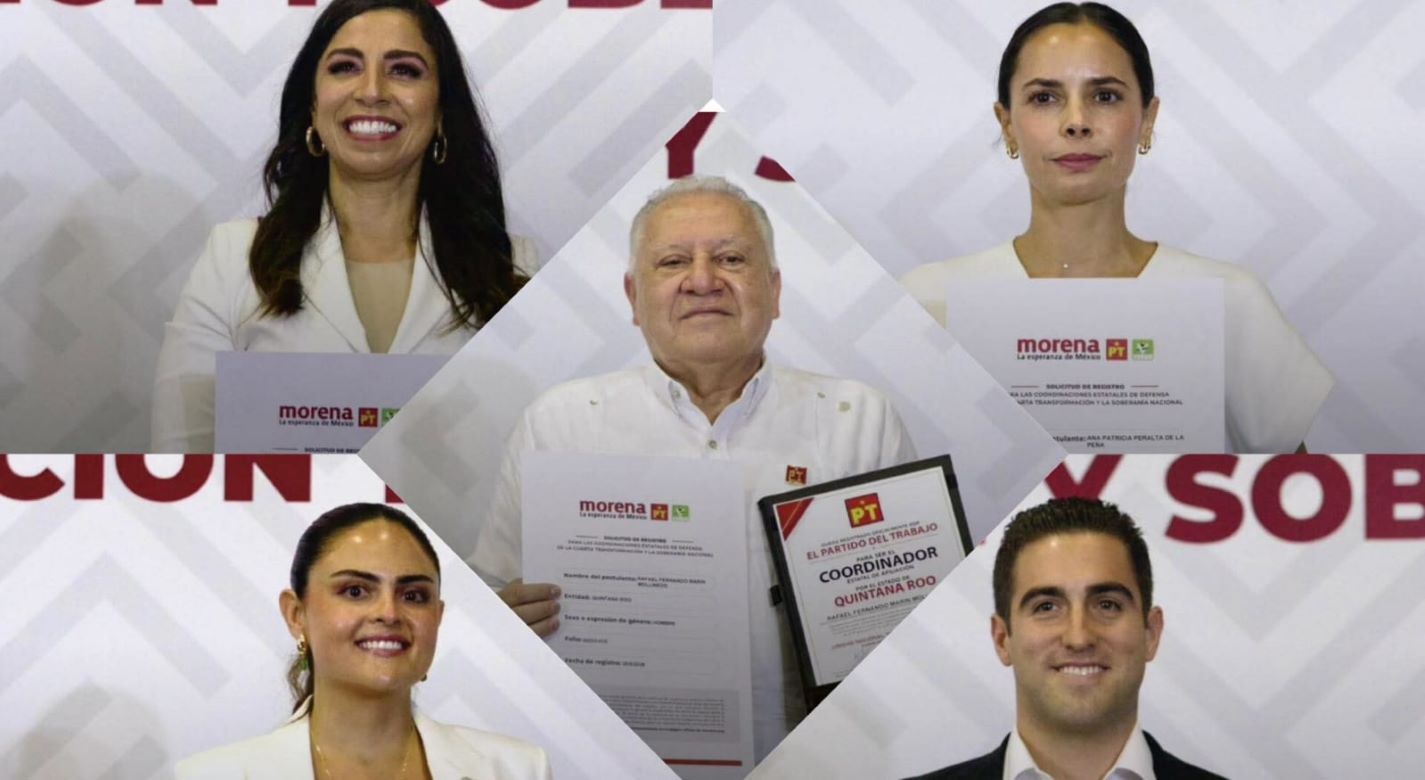 ¡Así arrancó la contienda! Cinco aspirantes de Quintana Roo buscan la Coordinación de la Transformación