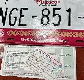 placas vehiculares para el Estado de México 