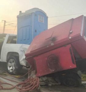 Carretera federal Mérida – Cancún, que dejó un saldo de un fallecido y tres lesionados de gravedad