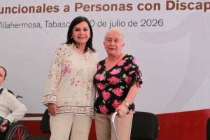 La alcaldesa Yolanda Osuna Huerta encabezó la Entrega de apoyos funcionales a más de 150 personas de zonas vulnerables, fortaleciendo la inclusión y la autonomía de las familias de Centro, Tabasco.