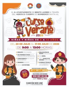 Curso de Verano 2026: Bomberos de Cancún abren inscripciones 