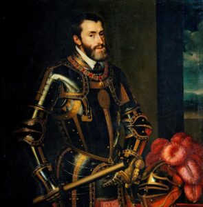 fue una de las figuras más influyentes del siglo XVI. Durante su reinado, España alcanzó gran poder en Europa y protagonizó una intensa competencia política y militar con Francia por el control y la influencia del continente.