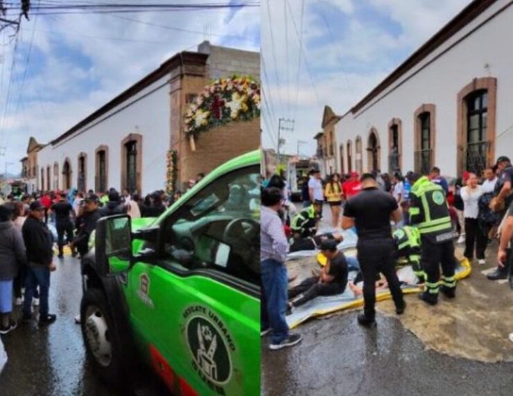 Un rayo deja 10 lesionados en Toluca