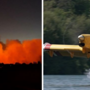 Aviones recogen agua del río Sena para combatir fuerte incendio cerca de París