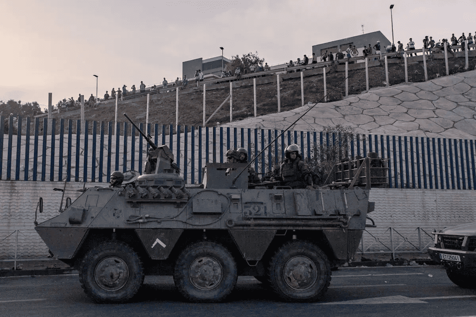 España despliega militares en Ceuta