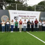 Fortalecen alianza por el deporte con nuevas canchas en Yucatán