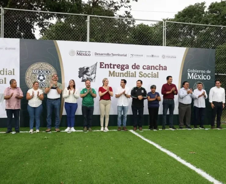Fortalecen alianza por el deporte con nuevas canchas en Yucatán