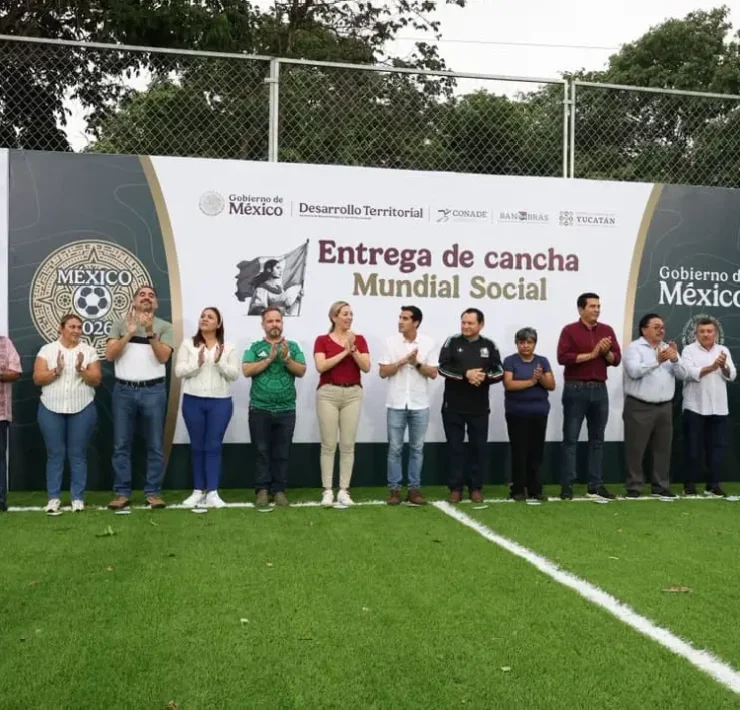 Fortalecen alianza por el deporte con nuevas canchas en Yucatán