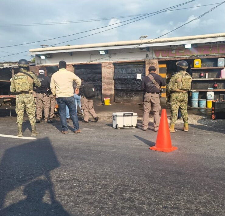 Marina brinda apoyo en operativo de la FGR en Tabasco