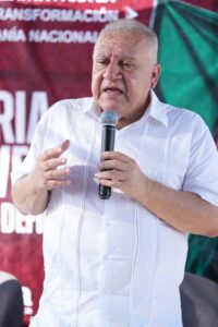 Rafa Marín encabezó una asamblea informativa en la colonia Luis Donaldo Colosio, donde llamó a fortalecer la organización ciudadana y la defensa de la soberanía nacional.