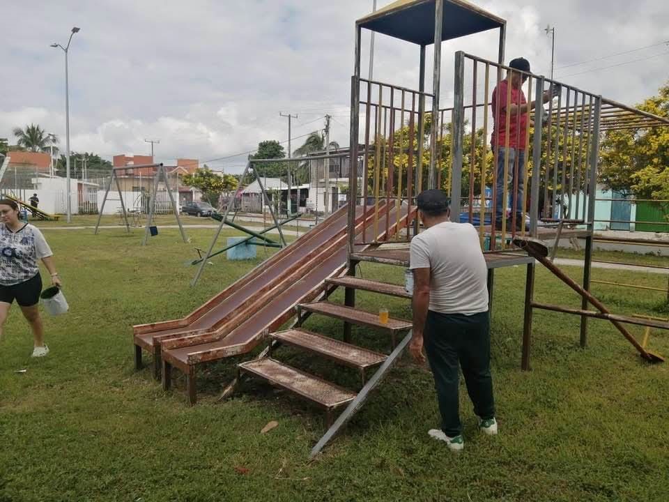 Rehabilitan Campo Hundido con acciones para fortalecer la convivencia comunitaria en Chetumal