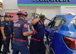Un bebé de siete meses fue rescatado por bomberos