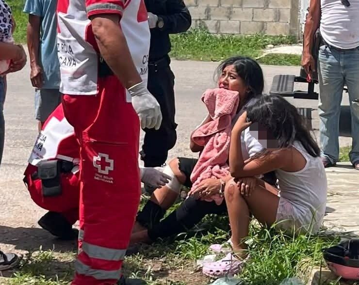 Madre e hijas sobreviven tras accidente vial en Tizimín