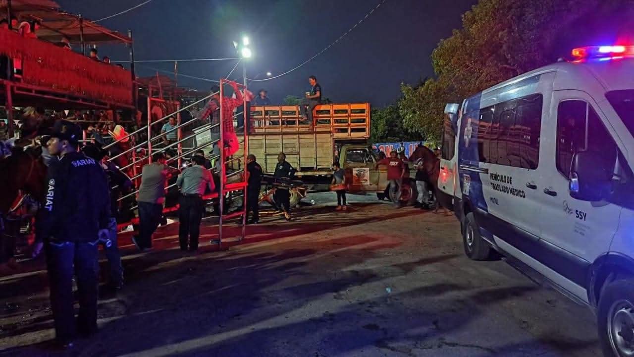 Nadie esperaba este terrible accidente: vaquero queda inconsciente tras ser pisoteado por su caballo en Motul