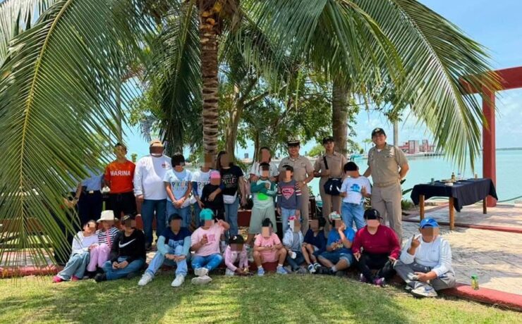 La Secretaría de Marina fortalece la proximidad social con visita guiada de niñas y niños del Instituto Emmi Pikler, en Chetumal