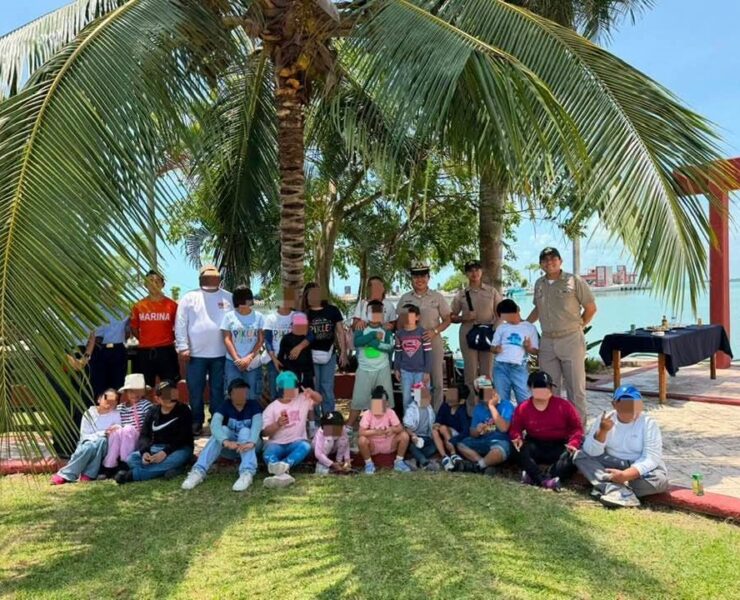 La Secretaría de Marina fortalece la proximidad social con visita guiada de niñas y niños del Instituto Emmi Pikler, en Chetumal