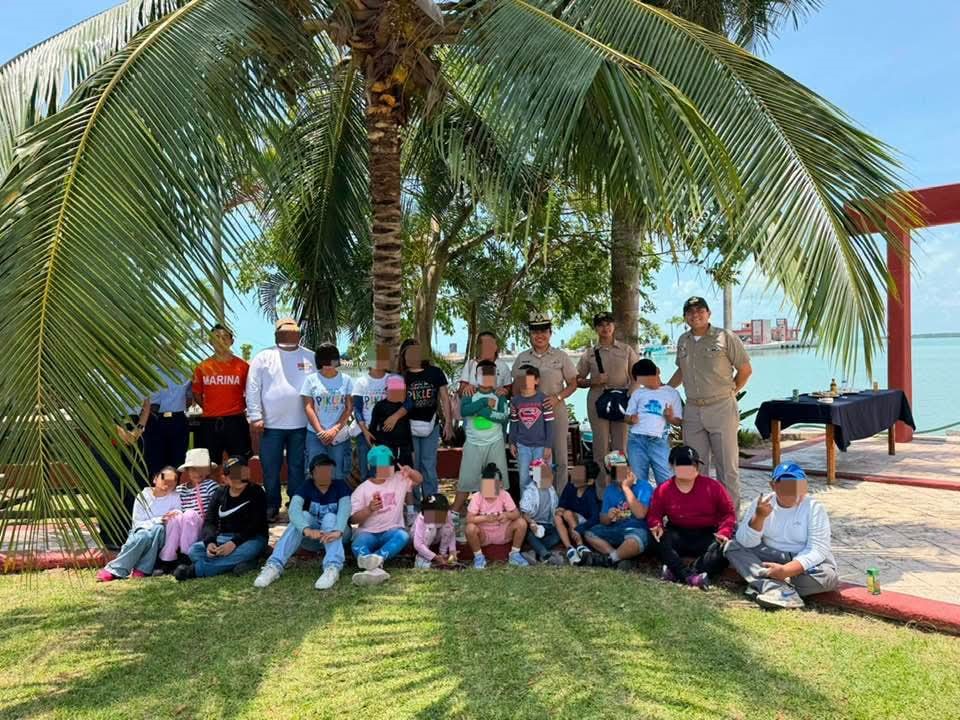 La Secretaría de Marina fortalece la proximidad social con visita guiada de niñas y niños del Instituto Emmi Pikler, en Chetumal