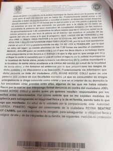 La estudiante asegura que pidió ayuda tras reportar la presencia de un hombre dentro del terreno donde residía y ahora solicita medidas para garantizar su seguridad.
