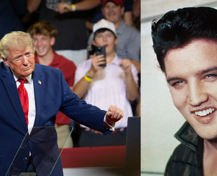 Trump irrita a los fans de Elvis Presley al subir foto hecha con IA